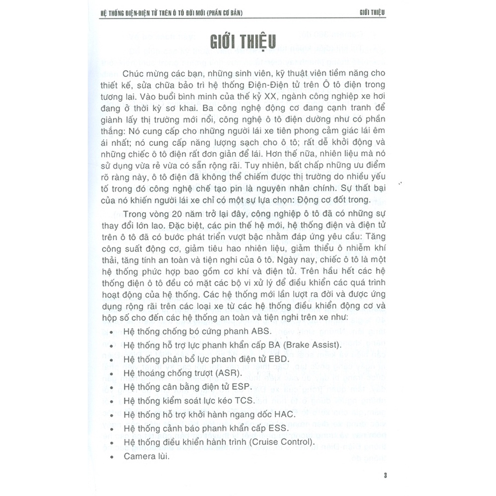 Hệ Thống Điện - Điện Tử Trên Ô Tô Đời Mới