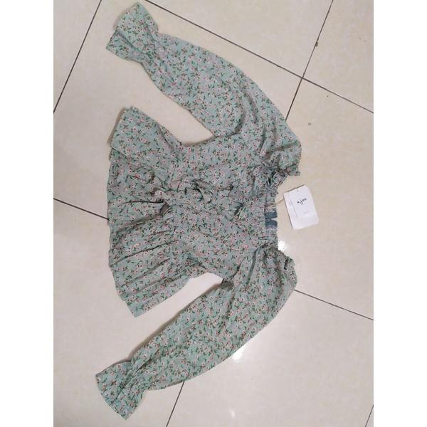 Áo kiểu, tông màu vintage, hoa nhí