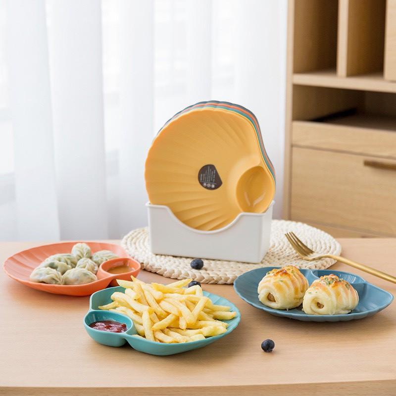 Set 4 Đĩa Đựng Thức Ăn Để Bàn Hình Sò