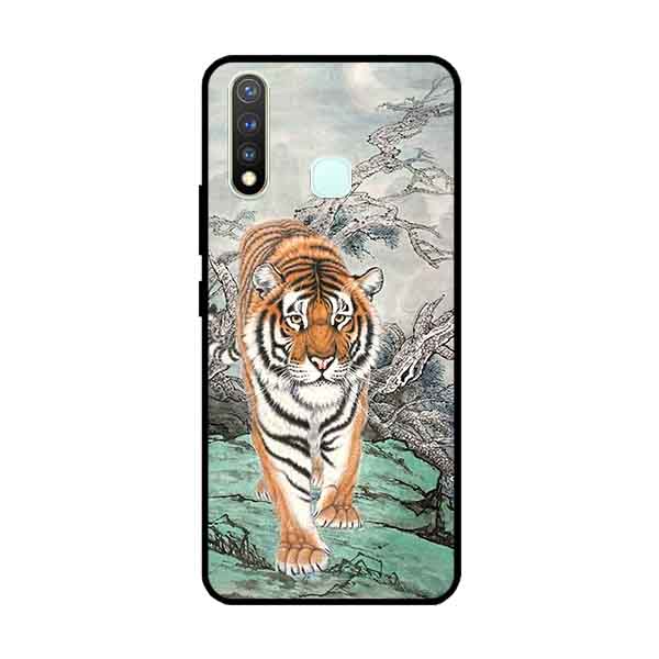 Ốp Lưng in cho Vivo Vivo Y19 /U3 /Y5s /U20 Mẫu Nền Hổ Mẫu 3 - Hàng Chính Hãng