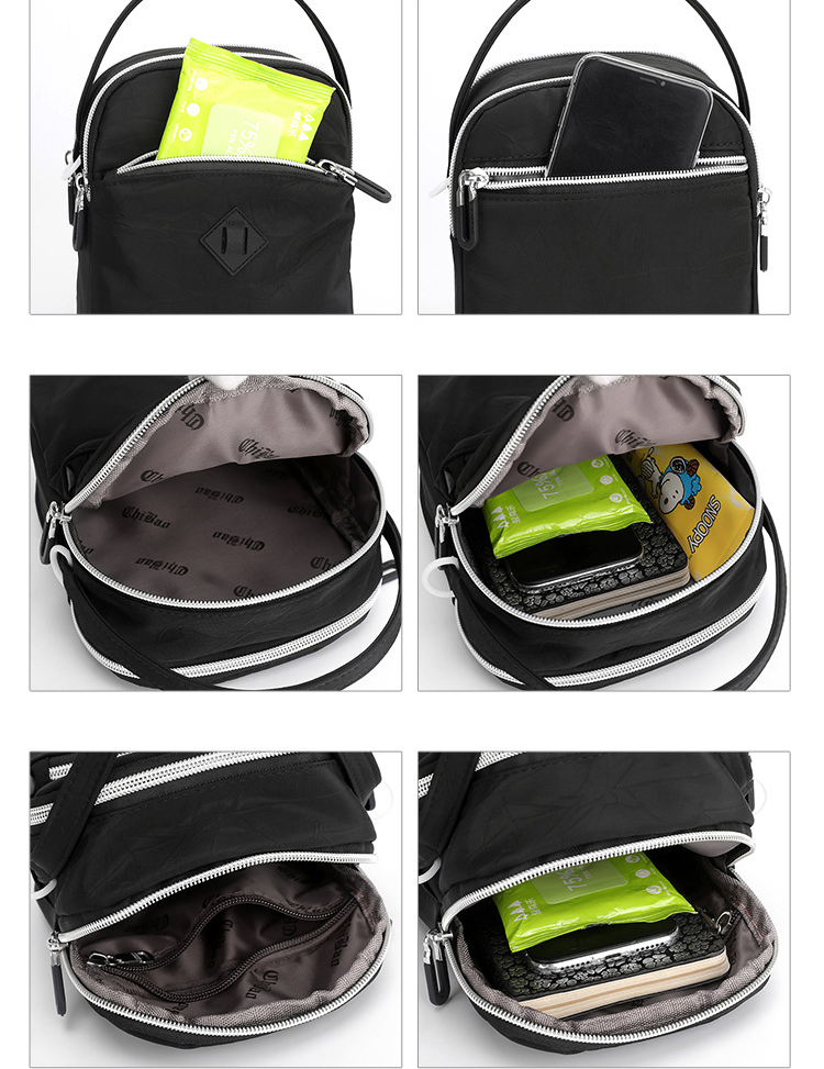 Túi ví nữ mini đựng điện thoại đeo chéo vai vải nylon chống nước thời trang 00463-3