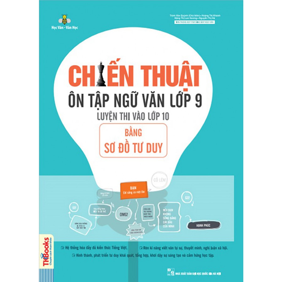 Chiến Thuật Ôn Tập Ngữ Văn Lớp 9 Luyện Thi Vào 10 Bằng Sơ Đồ Tư Duy (Tái Bản) (Tặng Bookmark độc đáo)