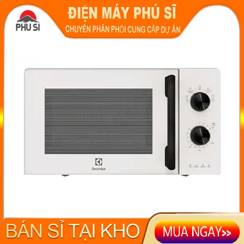 Lò vi sóng để bàn Electrolux UltimateTaste 300 20L - EMM20K22W - Chương trình cài sẵn tiện lợi, công suất lớn, hâm nóng nhanh hơn [Hàng chính hãng]