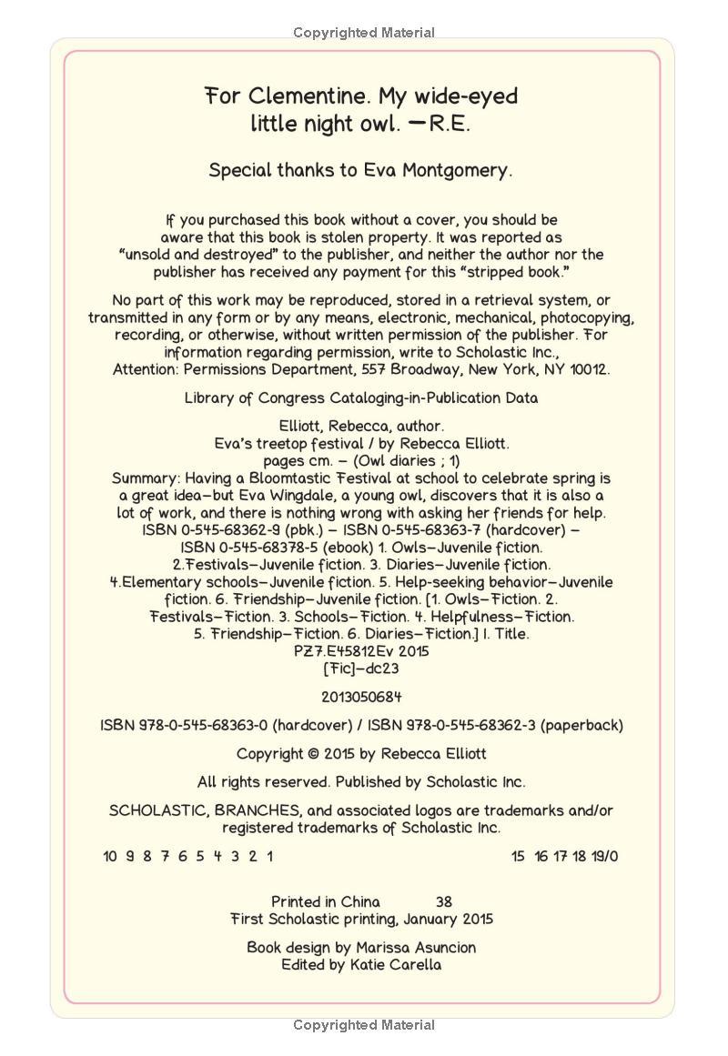 Sách ngoại văn: Eva's Treetop Festival: A Branches Book (Owl Diaries #1)