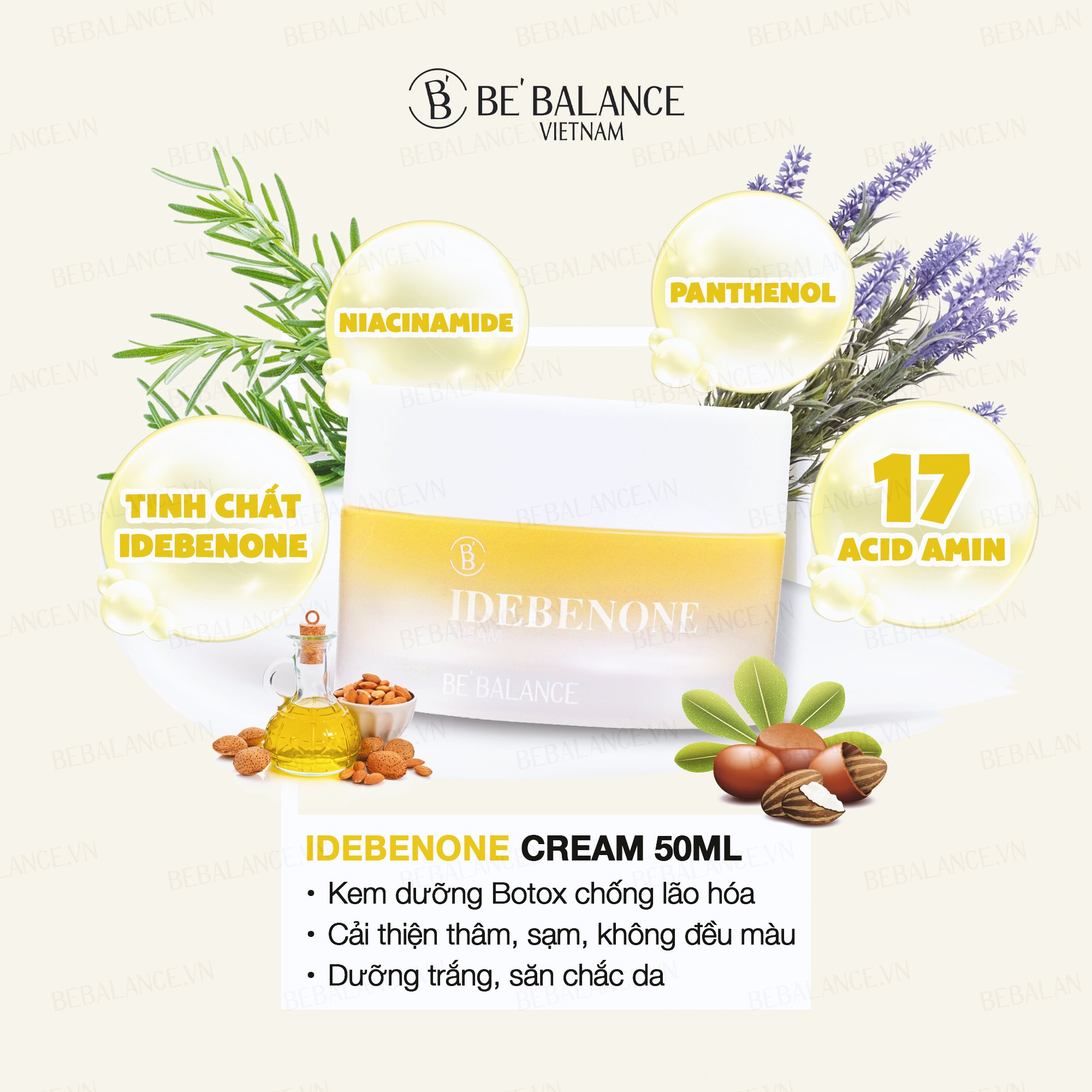 Kem dưỡng BEBALANCE Idebenone Cream 50ml