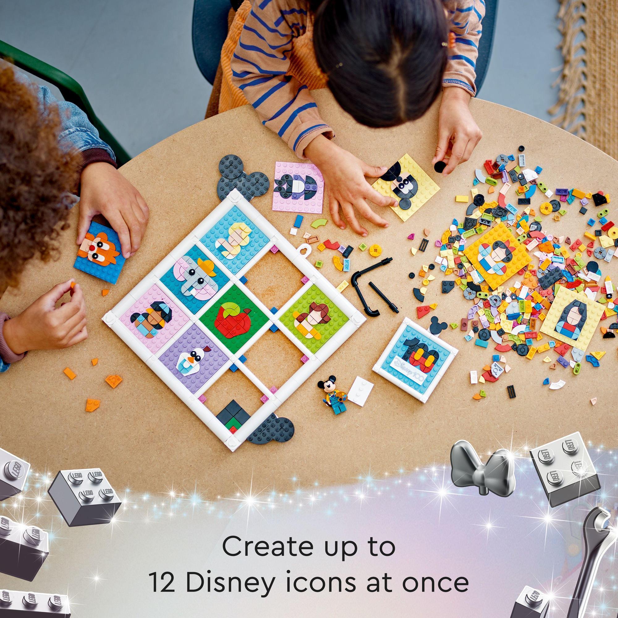 LEGO Disney Princess 43221 Đồ chơi lắp ráp Khung tranh kỉ niệm nhân vật Disney 100 (1,022 chi tiết)