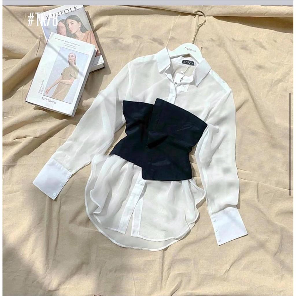 Áo sơ mi cách điệu