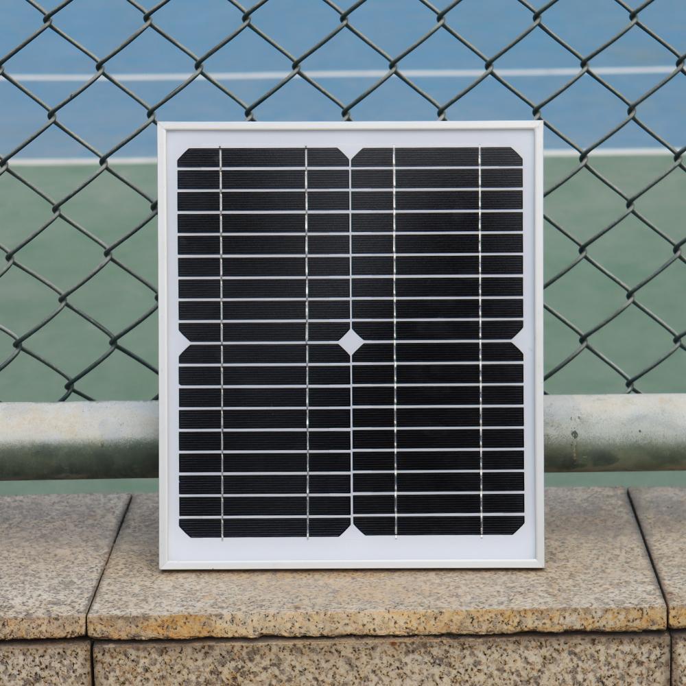 Bảng điều khiển năng lượng mặt trời cứng 10W Tấm năng lượng mặt trời đơn tinh thể bằng kính cường lực Bộ sạc pin 12V cho cắm trại RV Du thuyền Đèn đường Màu sắc: 10W Bộ B