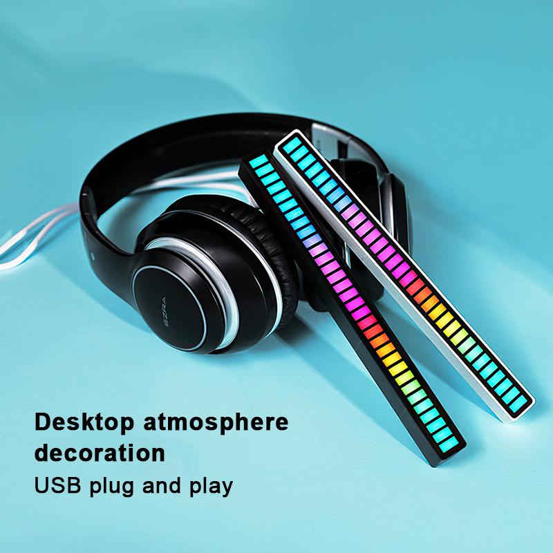 Thanh đèn Led RGB nháy theo nhạc, cảm biến âm thanh siêu nhạy đèn trang trí nhà phòng,có App điều khiển