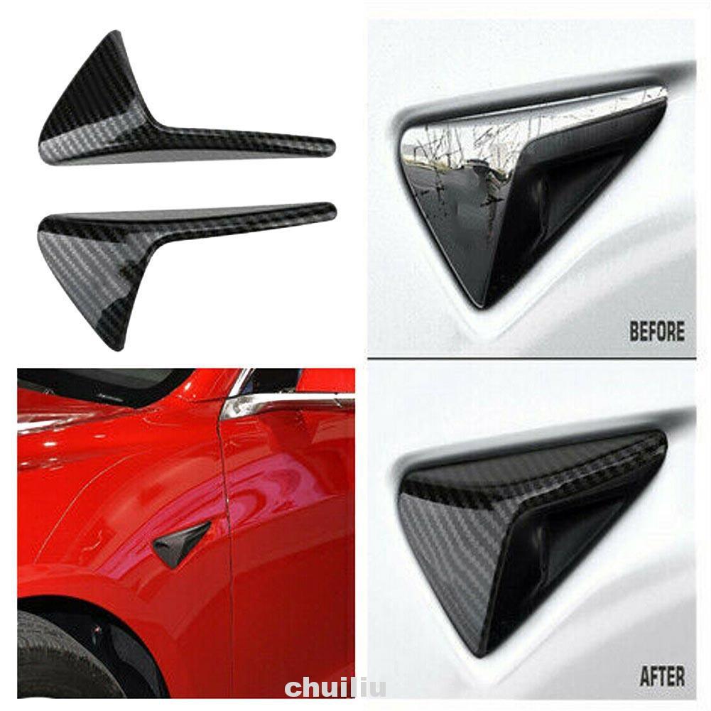 2 Vỏ Bọc Sợi Carbon Bảo Vệ Máy Ảnh Cho Tesla Model 3