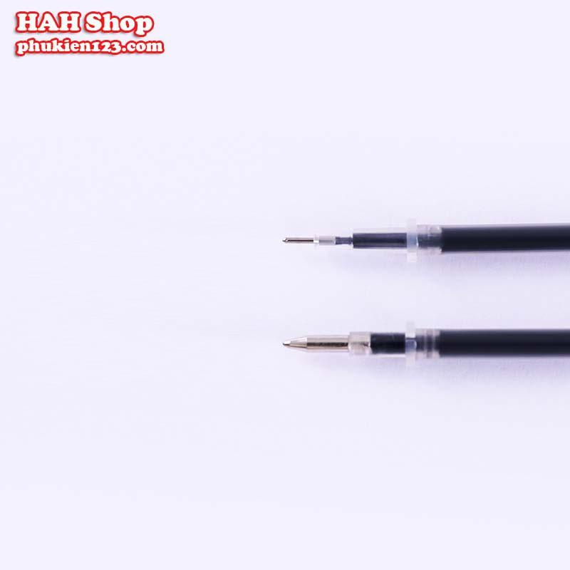 Bút bi bút nước 0.5mm cao cấp mực đều - 2 ngòi bút mực đen