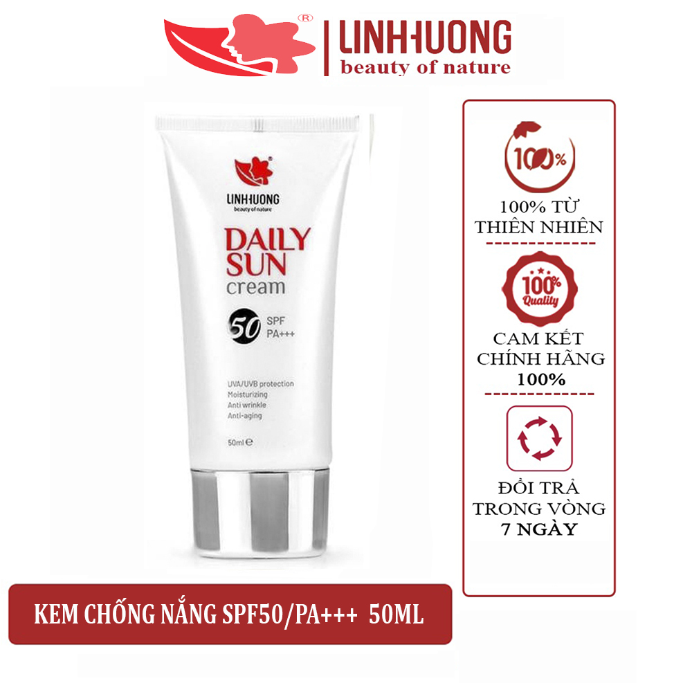 Daily Sun Cream Linh Hương - Kem Chống Nắng Dưỡng Ẩm, Ngăn Ngừa Lão Hóa - Chống Nắng Dạng Kem | Myphamtrucxinh.Com
