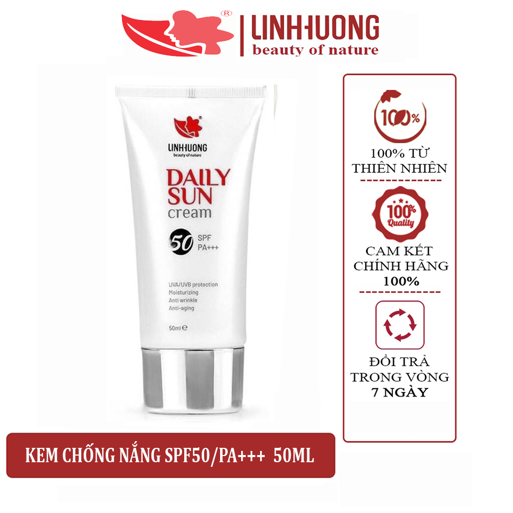 Daily Sun Cream Linh Hương - Kem Chống Nắng Dưỡng Ẩm, Ngăn Ngừa Lão Hóa