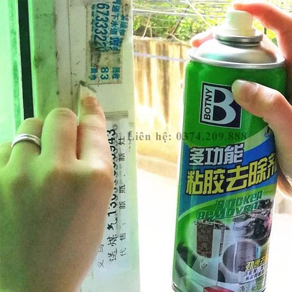 Dung dịch tẩy keo đa năng, bình xịt vệ sinh nhựa đường bám trên xe Oto, tẩy bẩn trên đồ nội thất