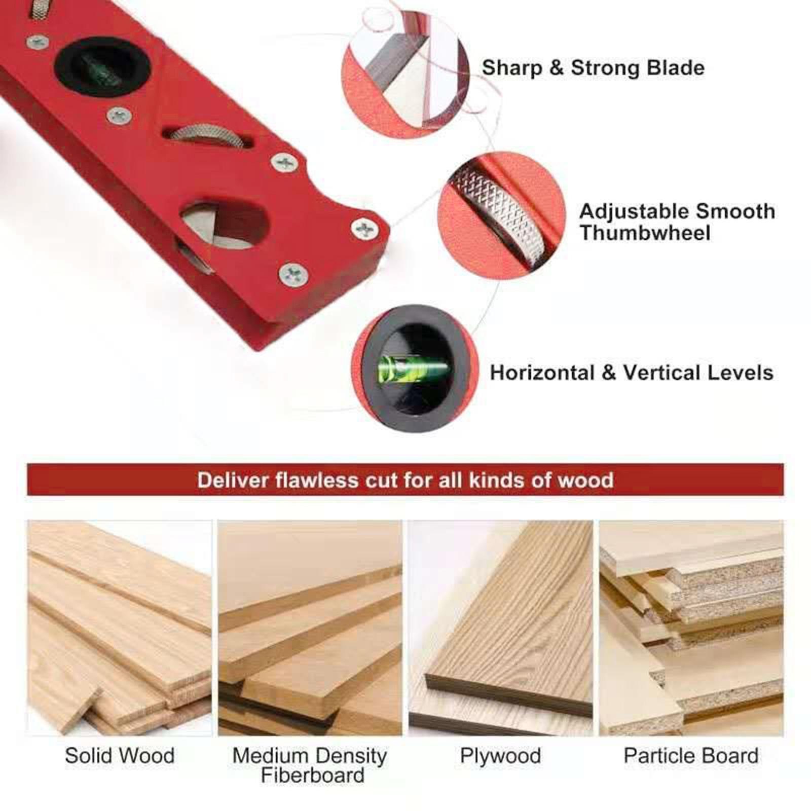 Woodworking Edge Planer Chamfer Hand Planer -  Hand Planers Red