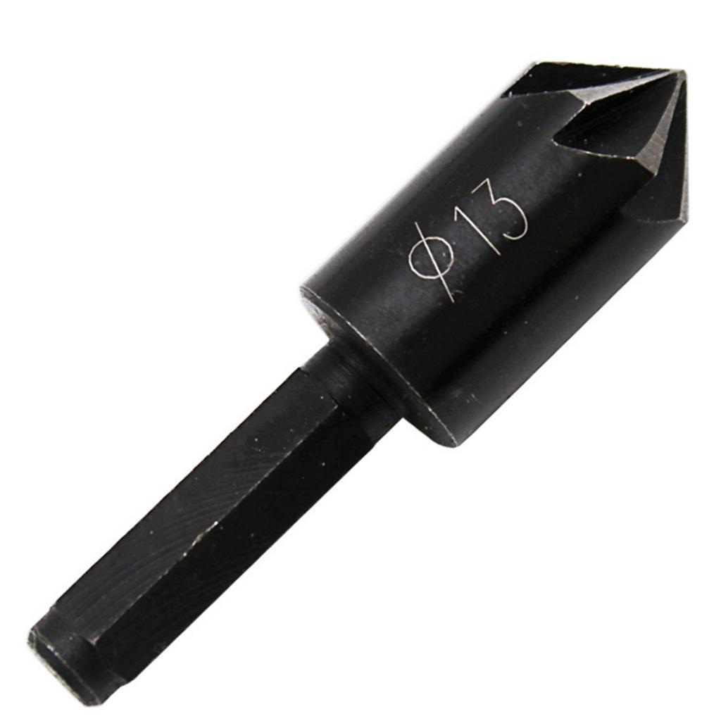 2Pcs Chamfering Cutter Drill Bit Cutting Tool Seven-edged Cutter