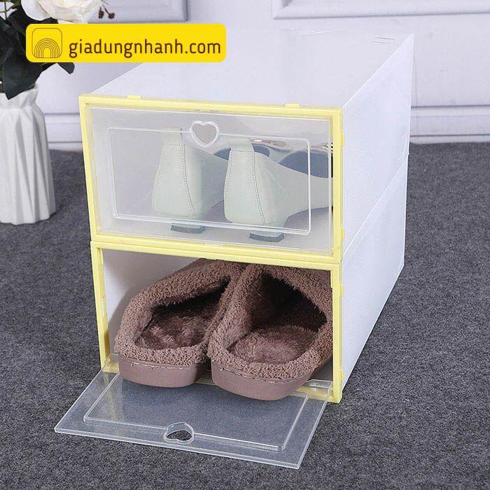 Hộp Nhựa Đựng Giày Xếp Gọn Tiện Lợi
