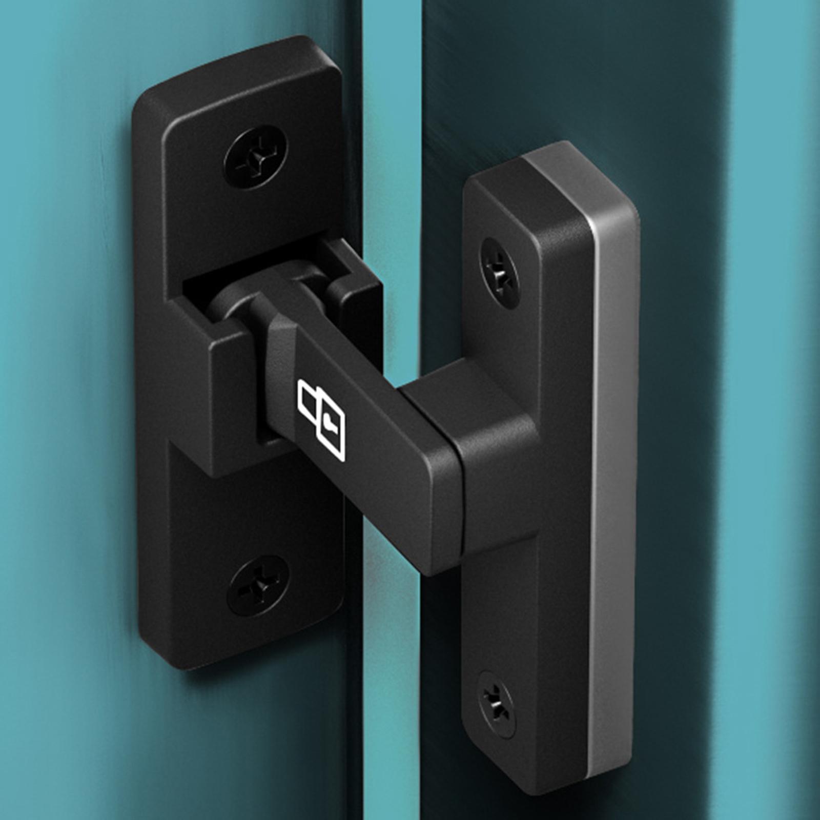 90 Degree Door Latch Guard Safety Door Lock Luminous Gate latches Flip Latch Sliding Latch for Office Hotel Cabinets Barn Sliding Door Garage