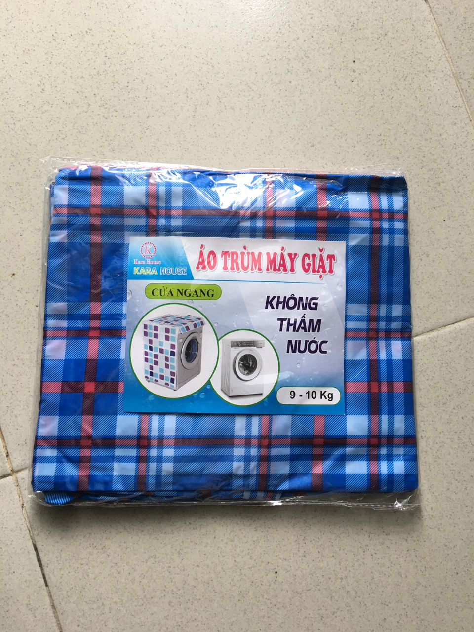  Áo trùm máy giặt cửa ngang (trước) ,vải dù siêu bền tiện lợi cho tất cả máy từ 7-15 kg chống thấm tối đa