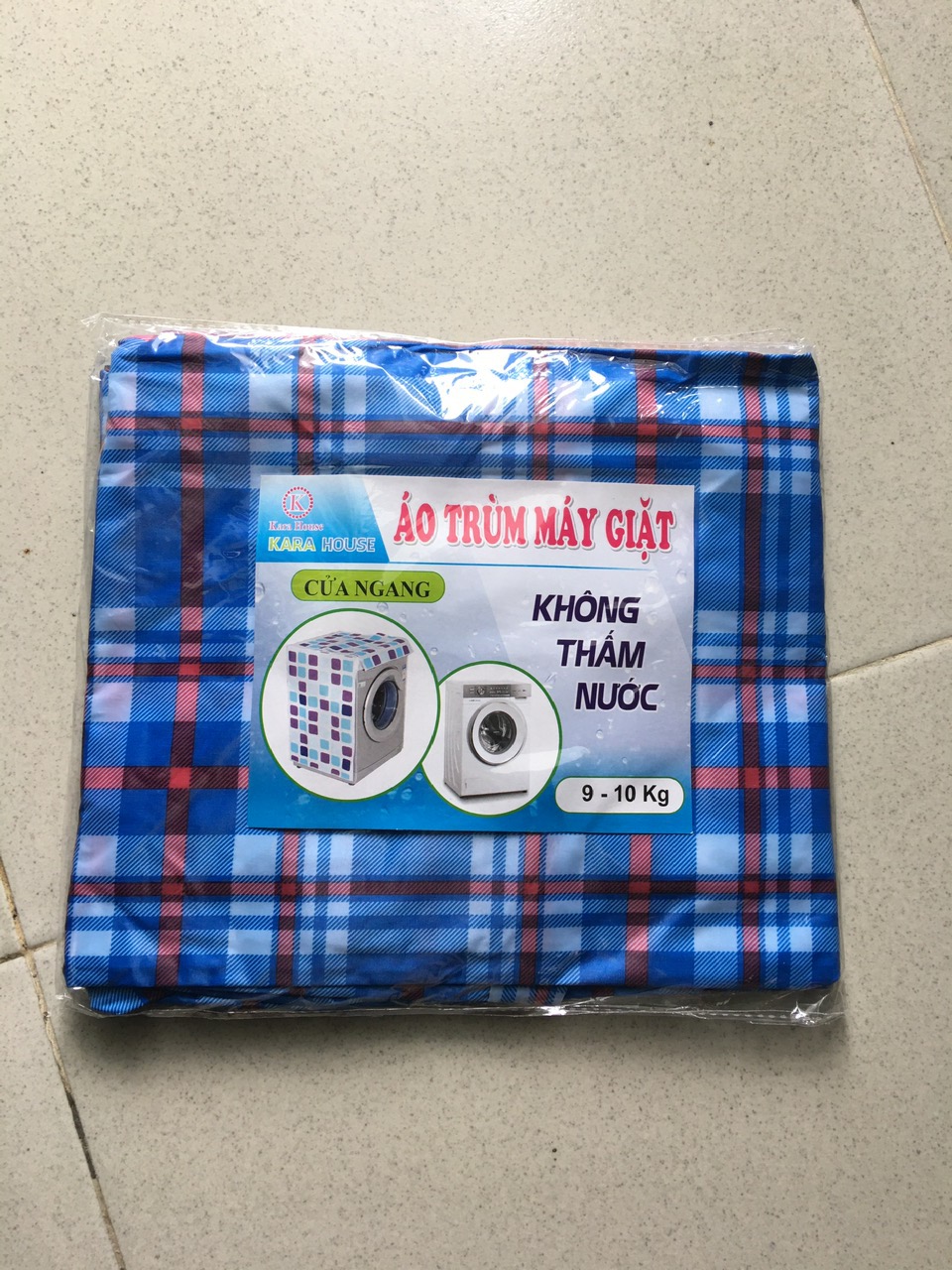 Áo trùm máy giặt cửa ngang cho máy từ 6 - 15 kg ,vải dù siêu bền tiện lợi , chống thấm nước , bảo vệ máy giặt dưới mọi thời tiết