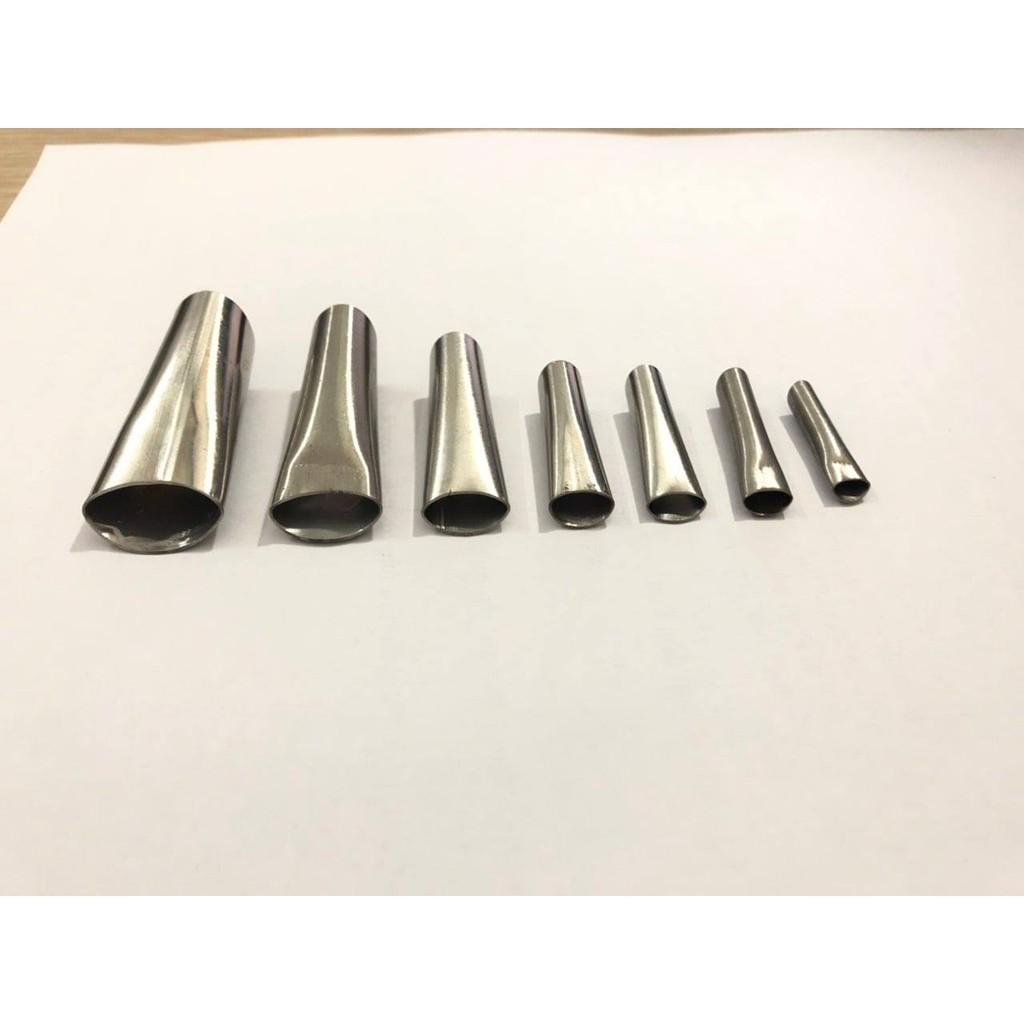 Đầu vòi vuốt keo bằng Inox 22mm