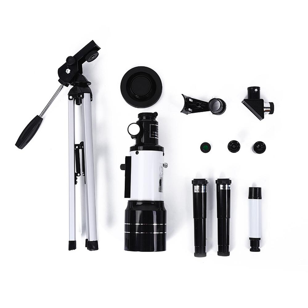 Outdoor Telescope High Clear Astronomical Refracting Telescope Professional Stargazing Telescope Compact Tripod Watching Monocular for Child Teenagers Beginners