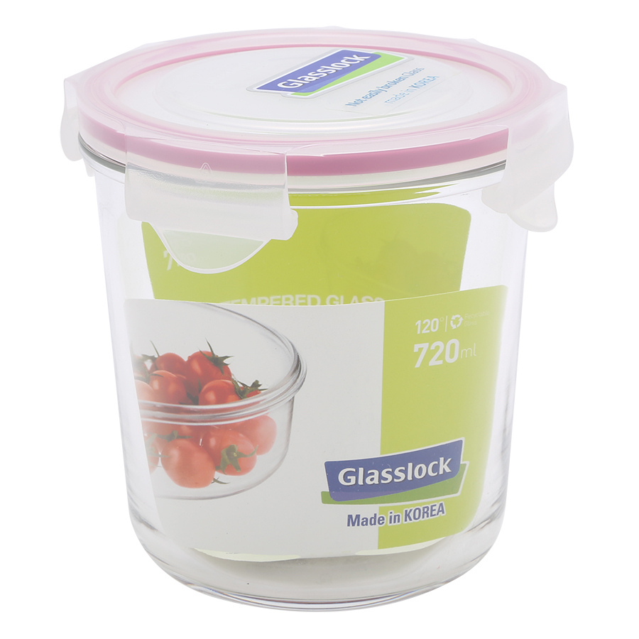 Bộ 03 Hộp Thủy Tinh Tròn  + Túi Giữ Nhiệt Glasslock Lunch Set Ovan3