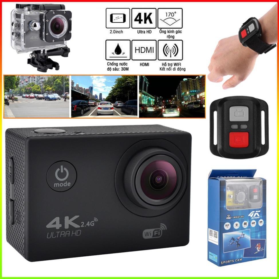 Camera hành trình Sport 4K UltraHD chống rung, chống nước- Hỗ trợ kết nối WIFI z