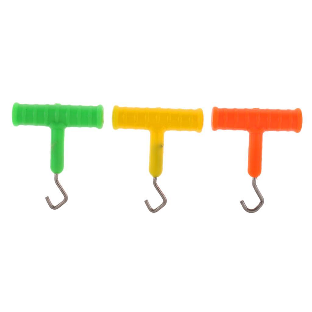 3pcs Hook Knot Tool Knot Hook Puller Carp Fishing Rig Terminal Tackle