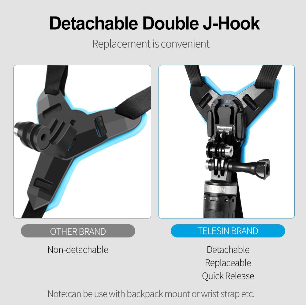 Mũ bảo hiểm xe máy Telesin Mount Mount Chin cằm nhanh chóng gắn kết cho GoPro Hero 10 9 8 7 6 5 Insta360 Phụ kiện hành động OSMO