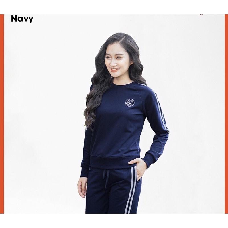 Bộ mặc nhà thu đông nữ chất nỉ cotton da cá cao cấp