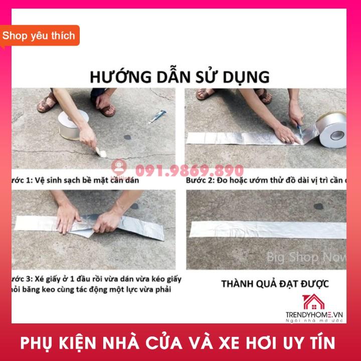 Băng keo chống thấm siêu dính 5cm x 5m, keo dày 1.5mm, nặng 0.6 kg. phụ kiện nhà cửa