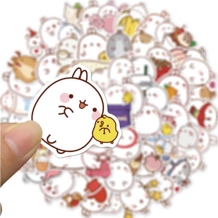 Sticker dán cao cấp MOLANG Cực COOL ms#126