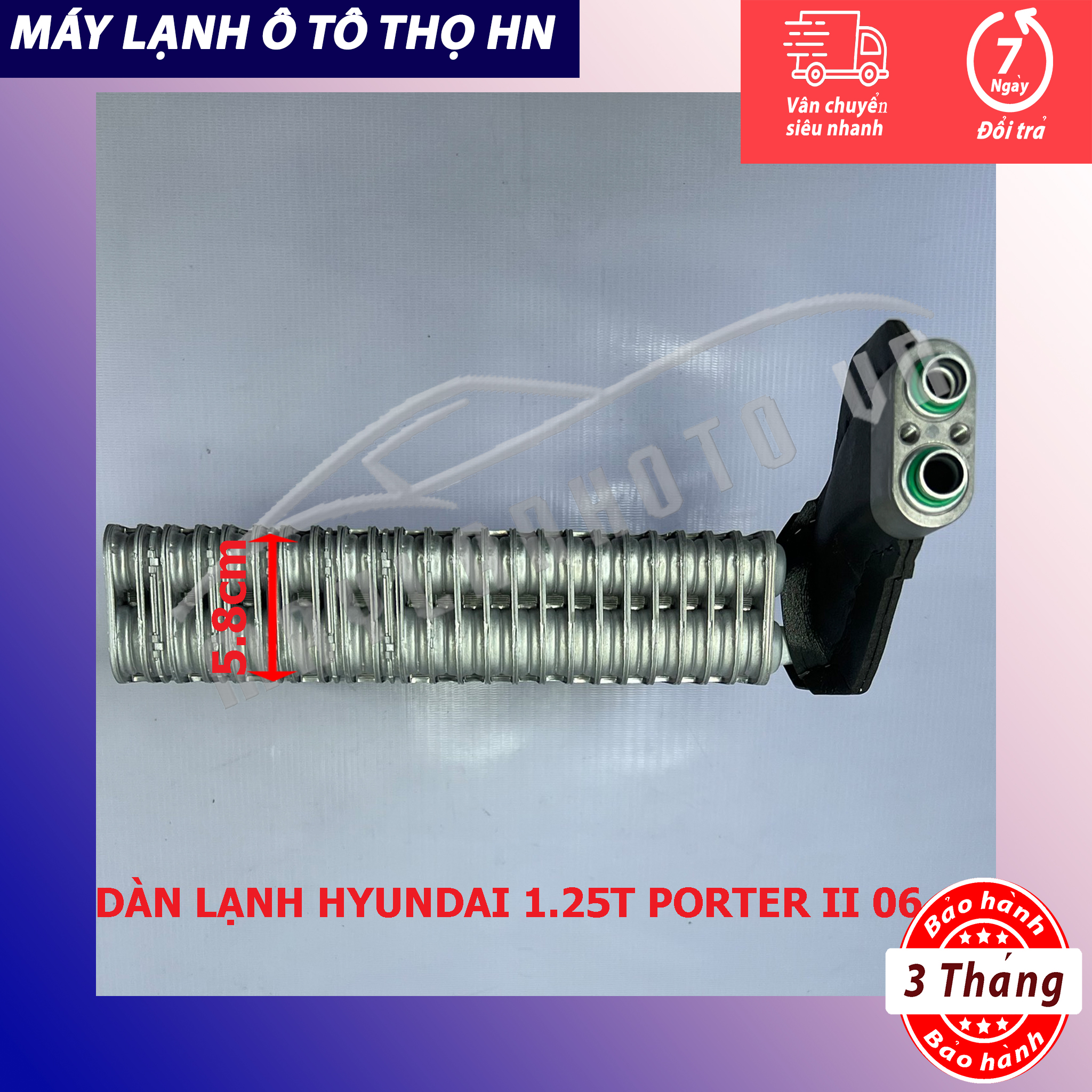 Dàn lạnh Hyundai Porter 2 1,25 tấn 2006 2007 2008 2009 2010 2011 2012 2013 2014 hàng xịn Hàn Quốc 06 07 08 09 10 11 12 13 14