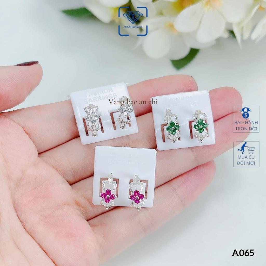 Sét 7 mẫu bông tai tròn cho bé, khuyên tai trẻ em bạc ta nguyên chất, trang sức Anchi jewelry