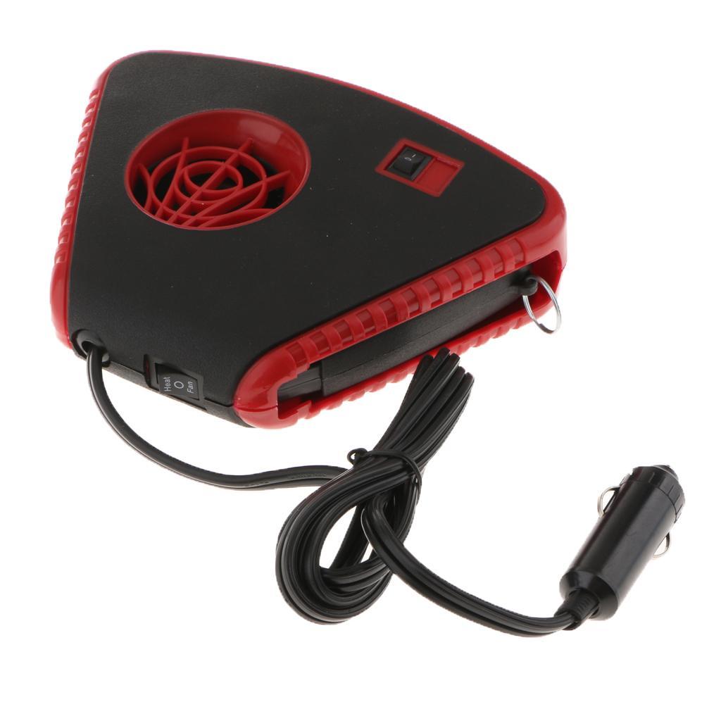 12V 150W Car Auto Heater Cooler Fan Dryer Windshield Demister Defroster
