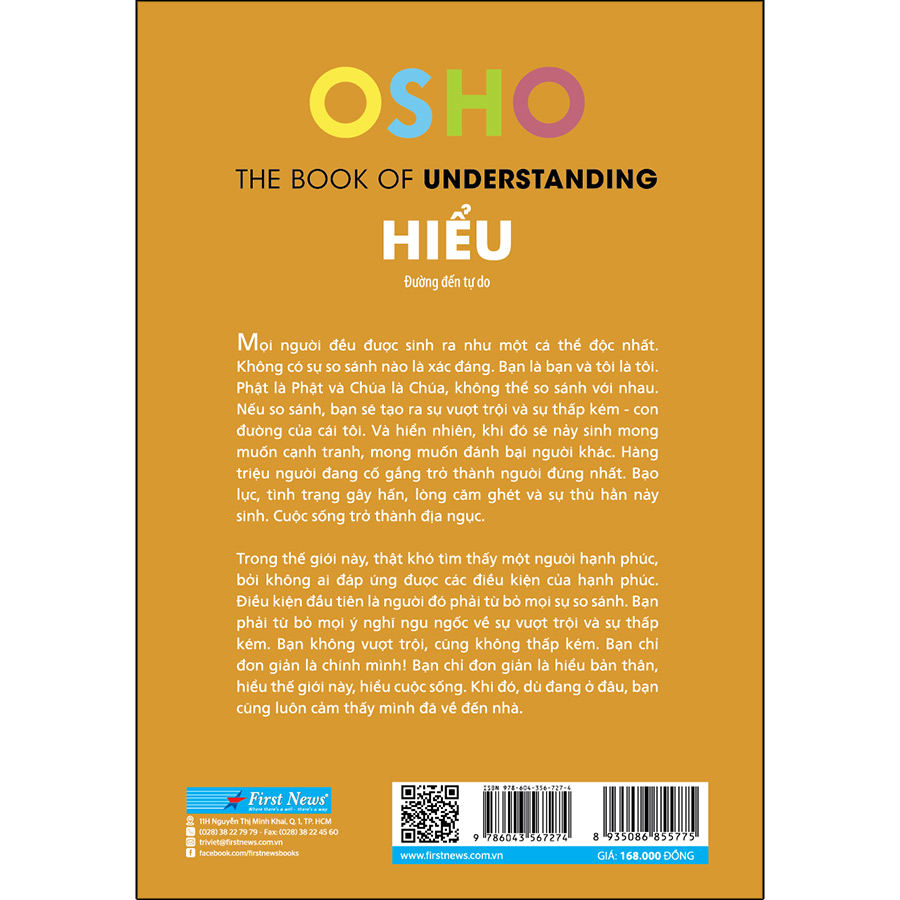 Sách OSHO Hiểu - Đường Đến Tự Do