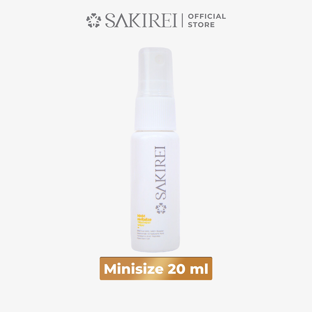 Xịt NMN &amp; HA chống lão hóa, cấp ẩm, phục hồi tế bào da Sakirei NMN Revitalize Treatment Spray 20ml