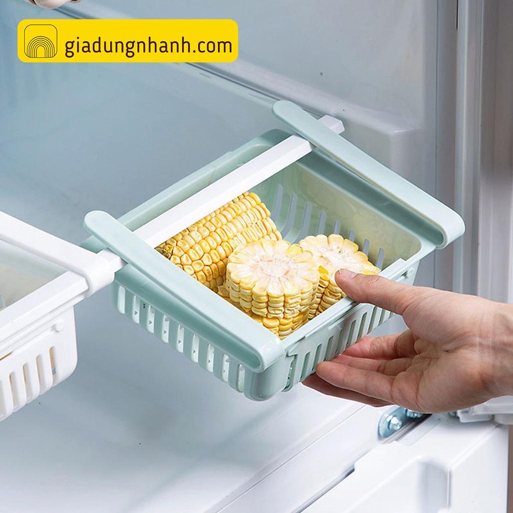 Rổ Nhựa Vuông Treo Ngăn Tủ Lạnh Tiện Lợi