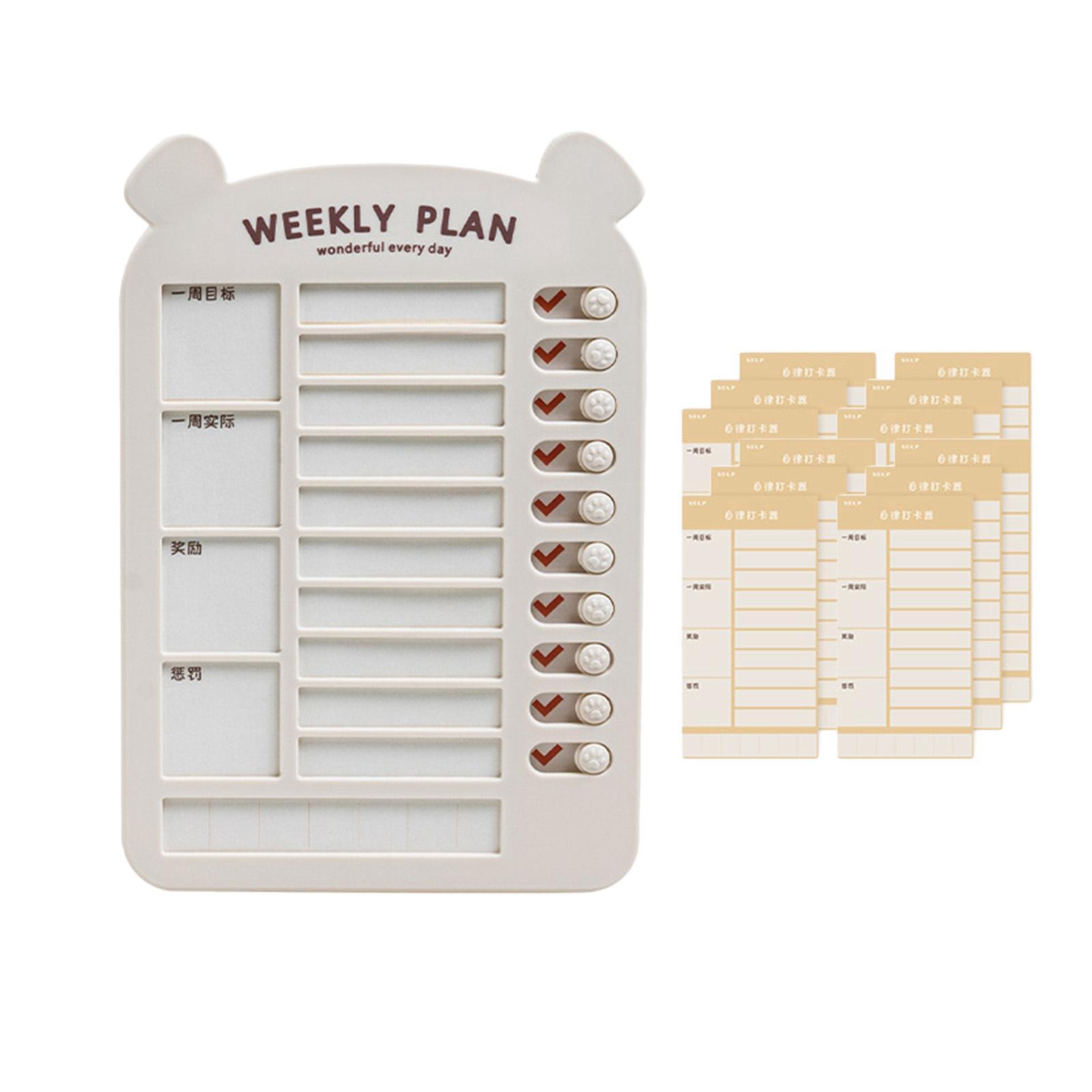 List Board Daily Task Planning Board Chart Memo for RV Office Home