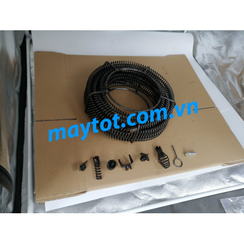 Dây thông tắc cống lò xo phi 16 dùng cho máy khoan dài 3m
