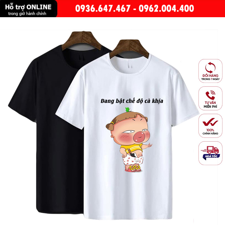 Áo Thun Unisex Nam Nữ Form Đẹp In Hình Quỳnh Aka - Chất Vải Cotton Đẹp Mịn Mát