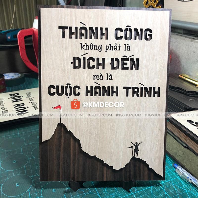tạo động lực mẫu câu &quot;Thành công không phải đích đến mà là cuộc hành trình