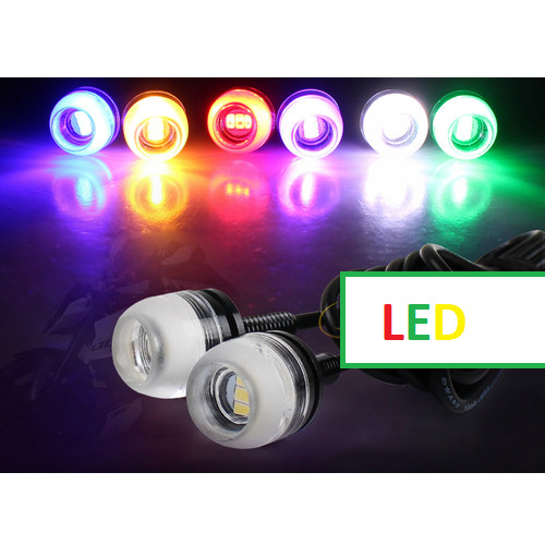 Đèn led nút áo 1 cặp loại bóng 2 led xe