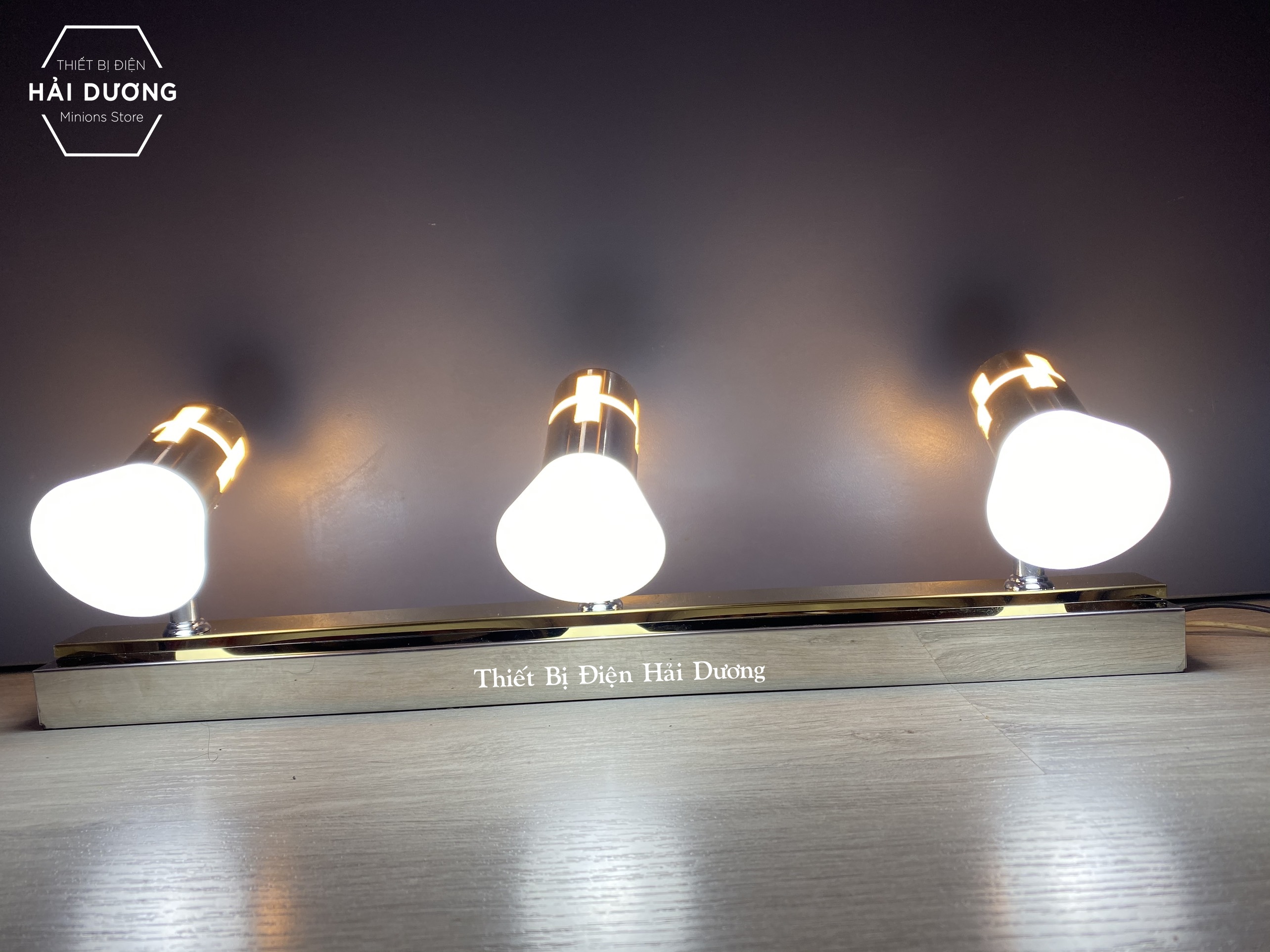 Đèn soi tranh - 3 Đèn chiếu sáng 120-3 24w Thuỷ Tinh - Điều chỉnh được góc chiếu