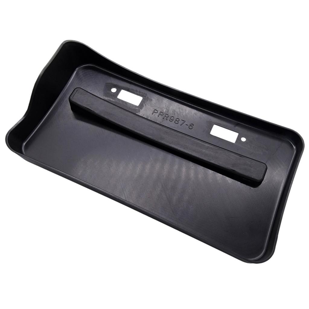 ABS License Plate Frame, 1 PC License Plate Holder, Auto Black License Plate Frame Rust-Proof, Weather-Proof Fit for Mitsubishi Lancer GTS EVO X 08-18