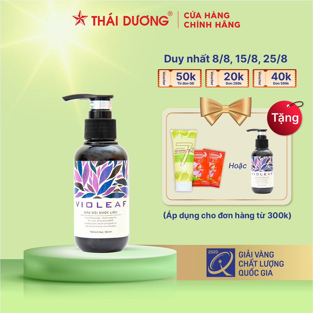 Dầu gội dược liệu Violeaf 100ml - Sao Thái Dương