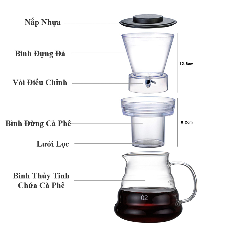 Bộ Pha Cà Phê Lạnh Mini Cold Drip