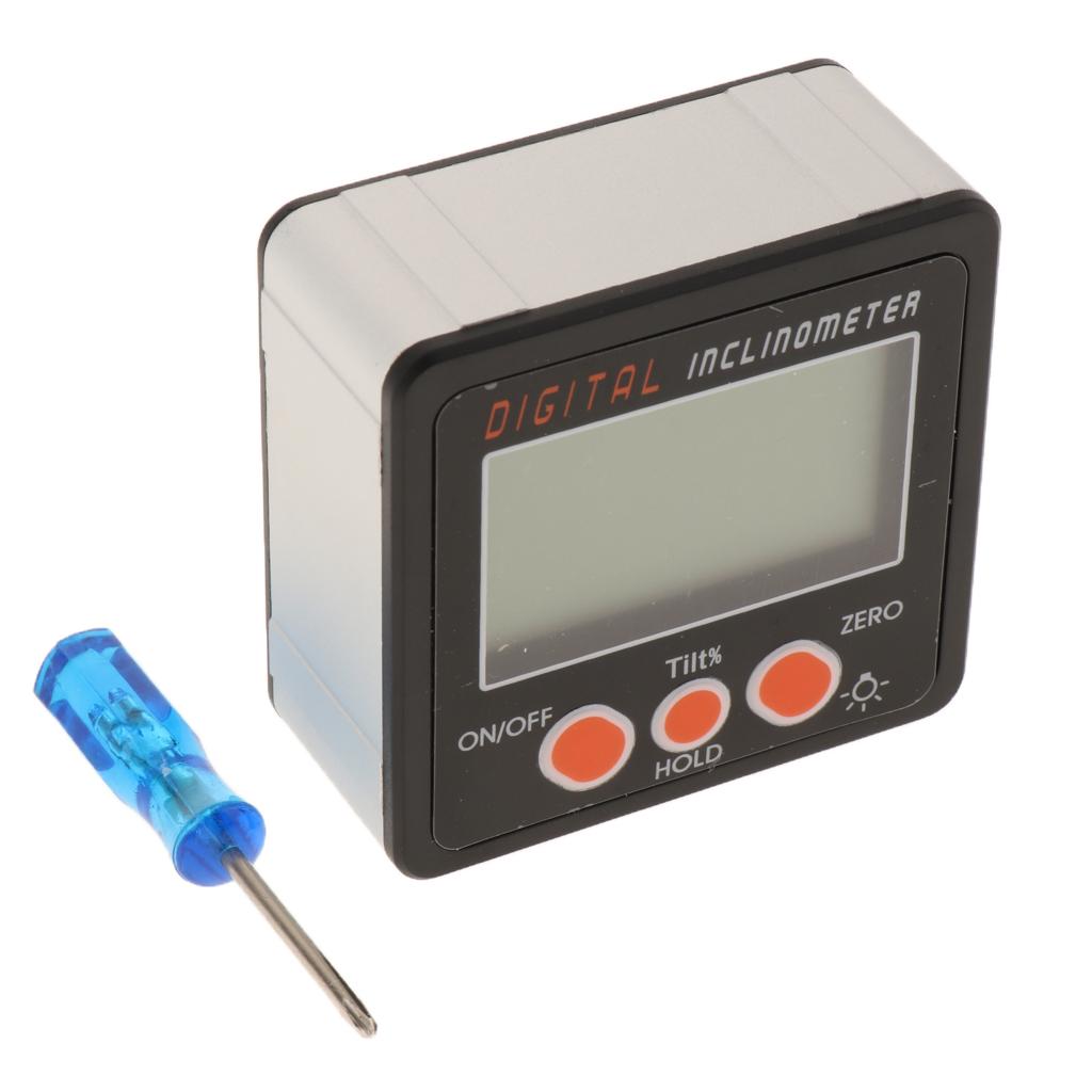 IP54 Kỹ Thuật Số Chống Thấm Nước Protractor Inclinometer Nước Hộp Thước Đo Góc Xanh