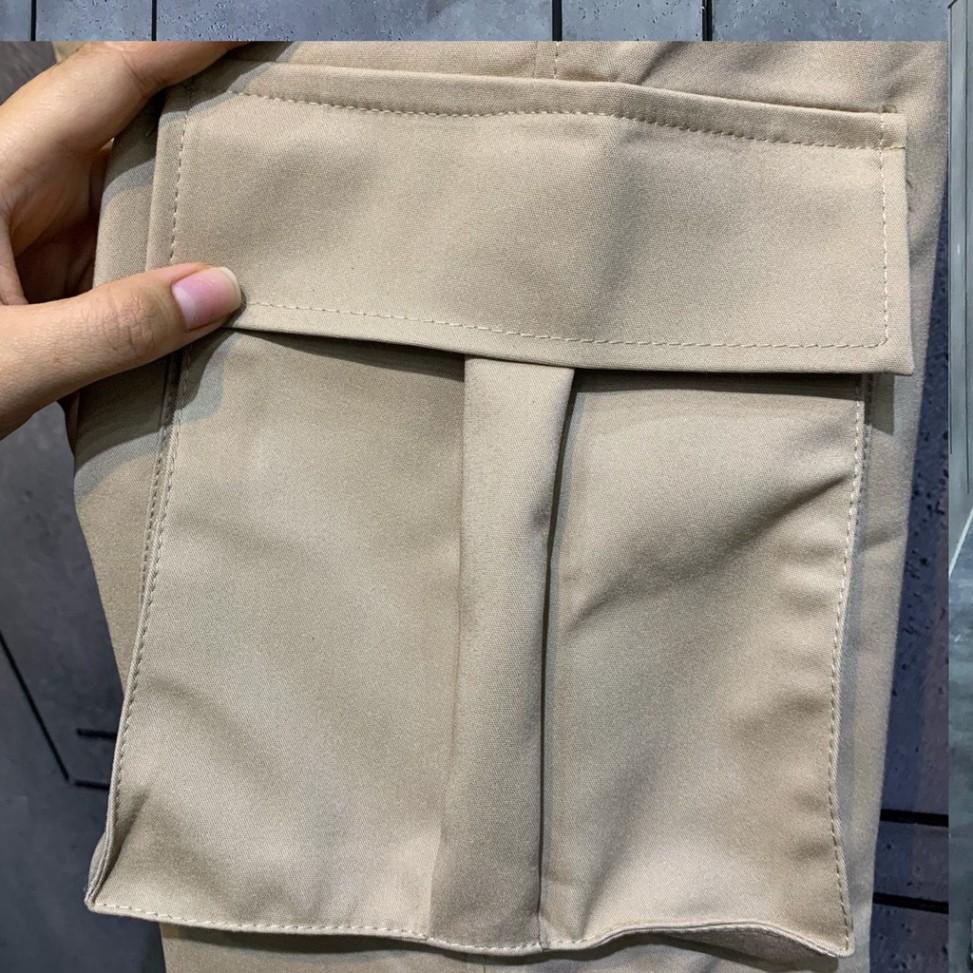 Quần kaki túi hộp trơn